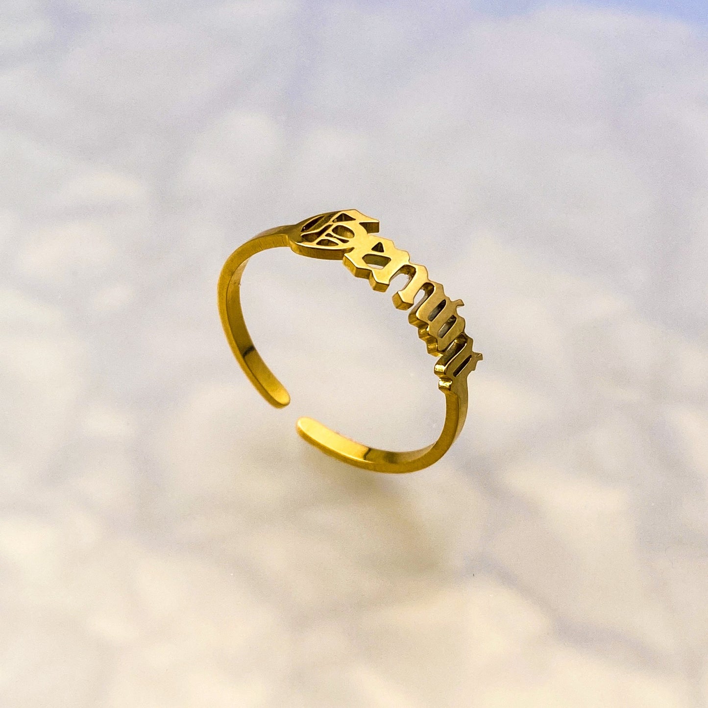 Old English Gemini Ring