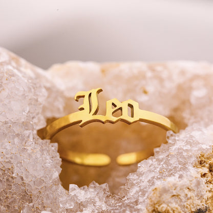 Old English Leo Ring