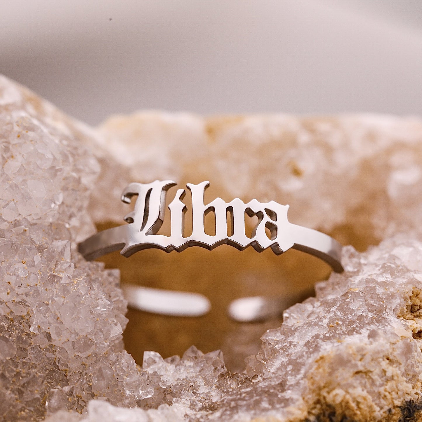 Old English Libra Ring