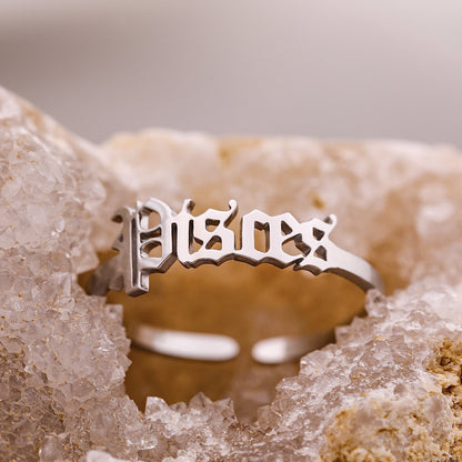 Old English Pisces Ring