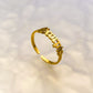 Old English Zodiac Ring - Gold