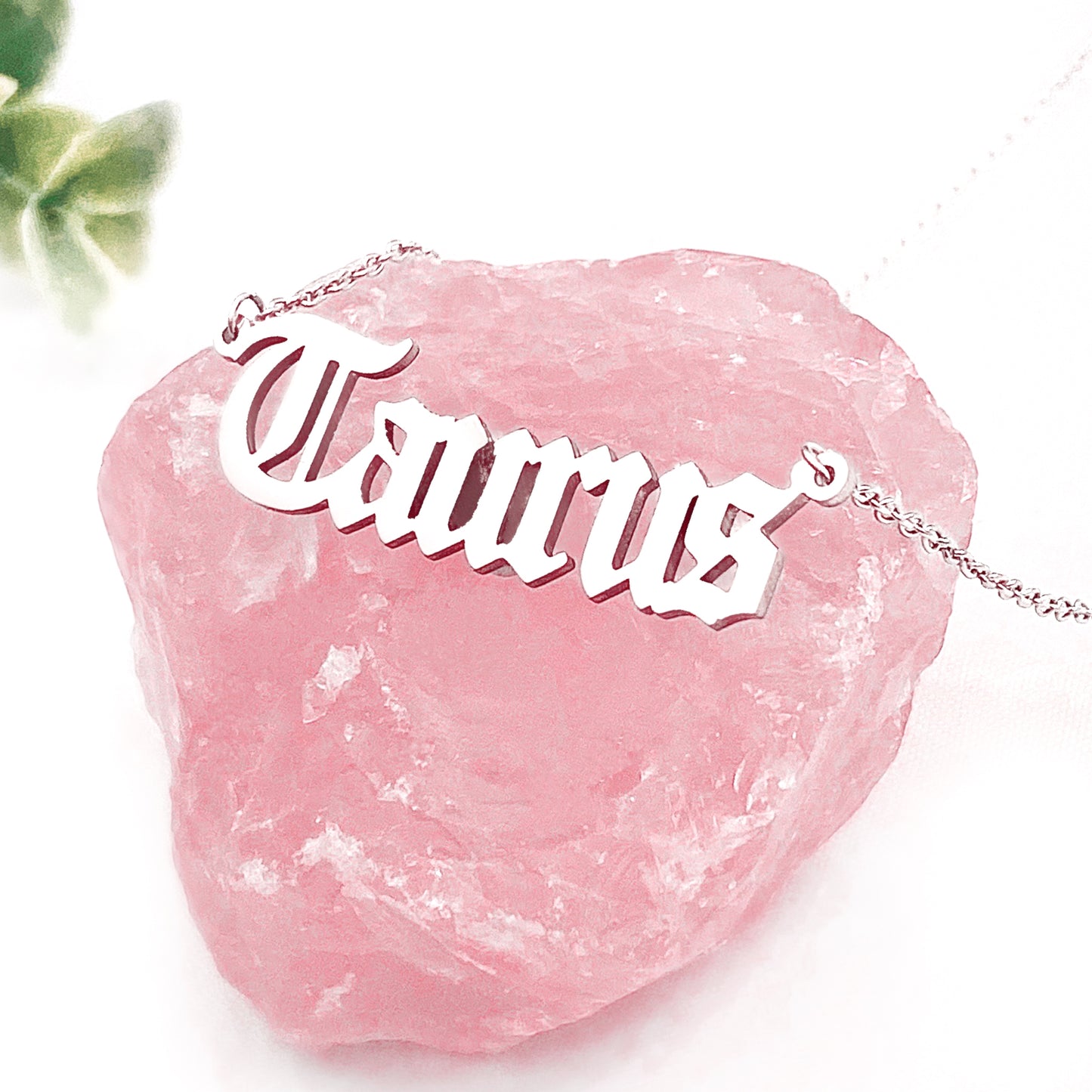 Old English Taurus Necklace