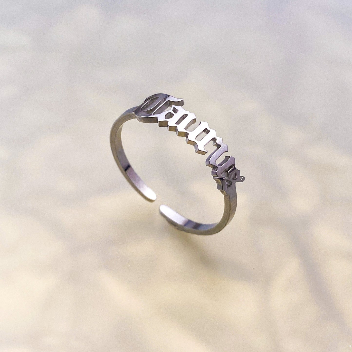 Old English Taurus Ring