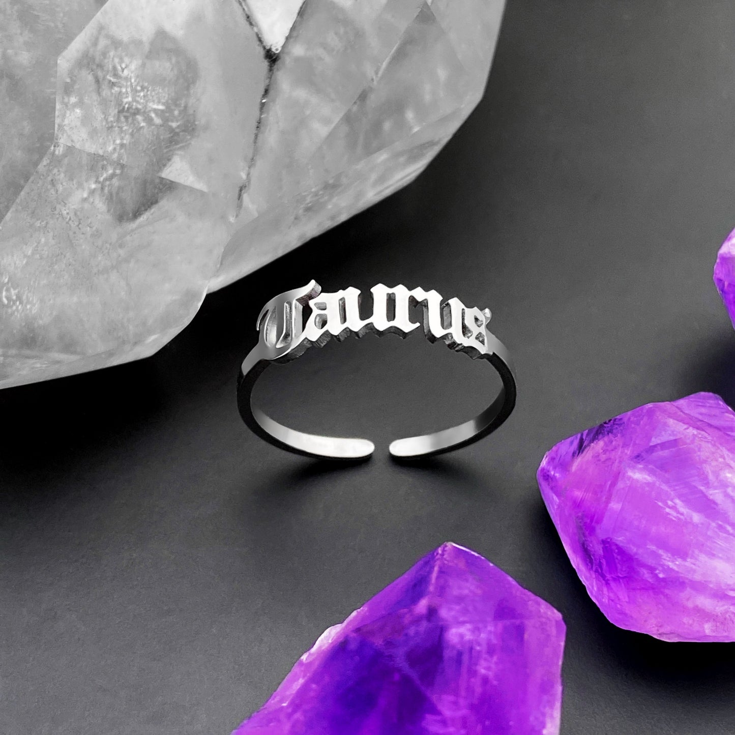 Old English Taurus Ring