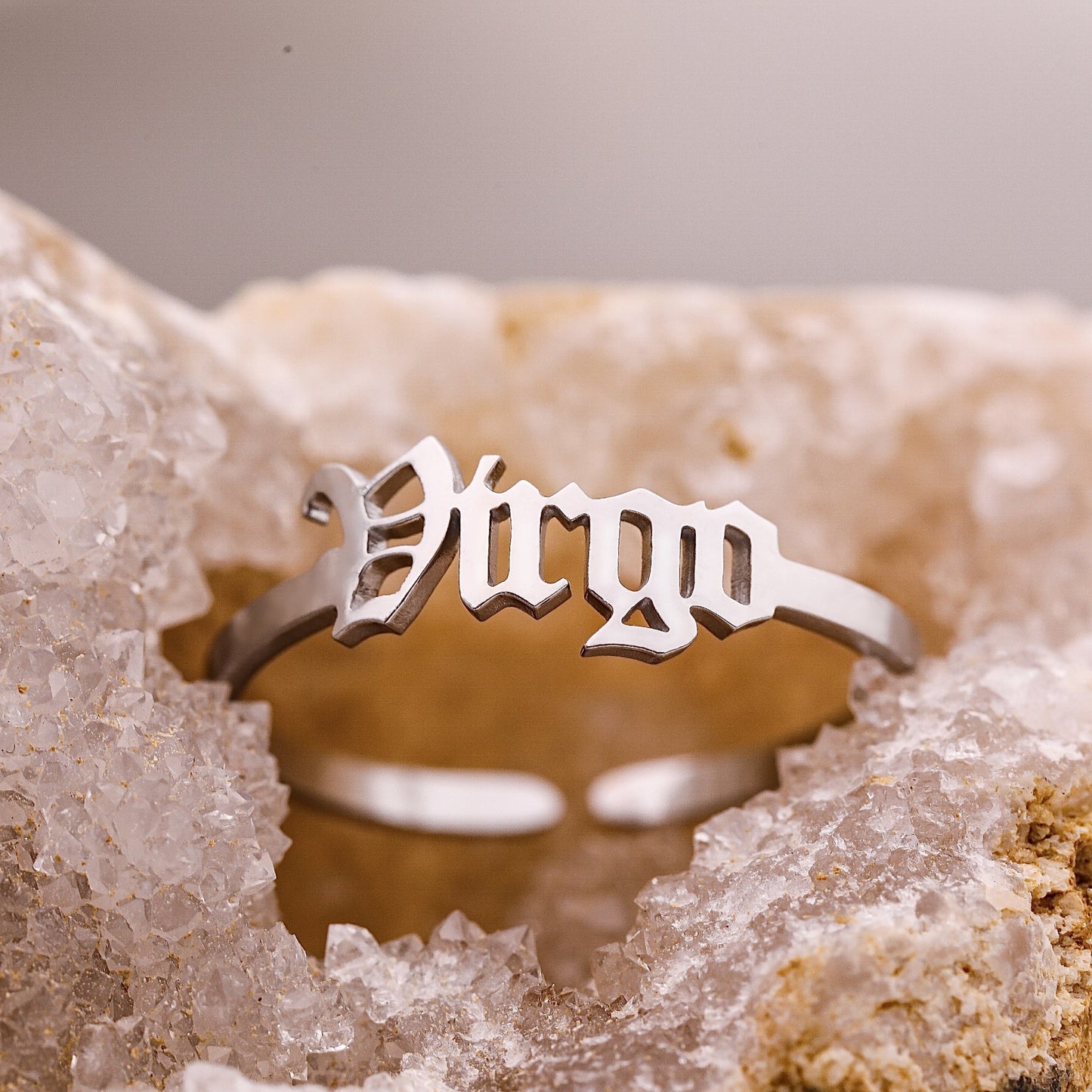 Old English Virgo Ring