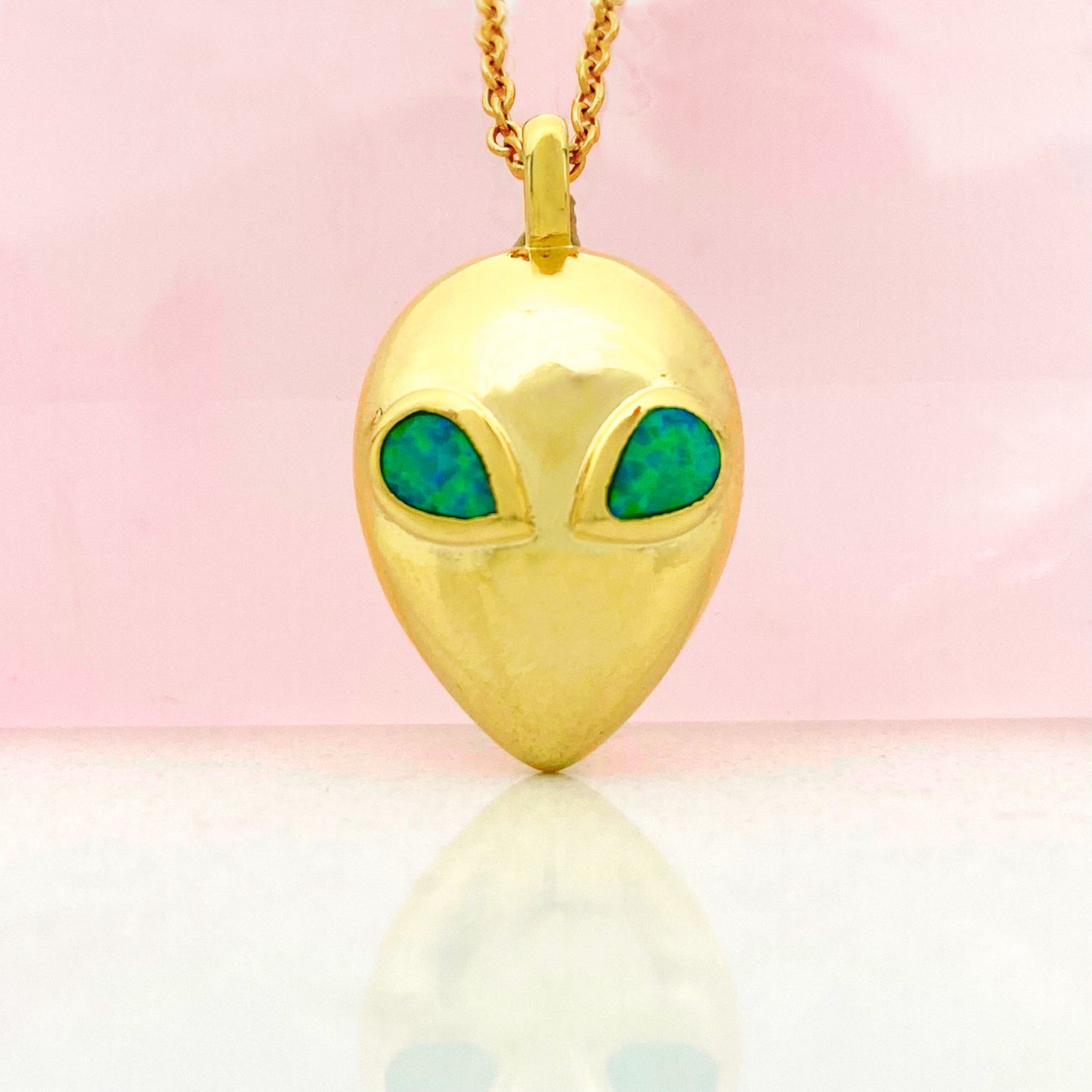 Opal Alien Necklace