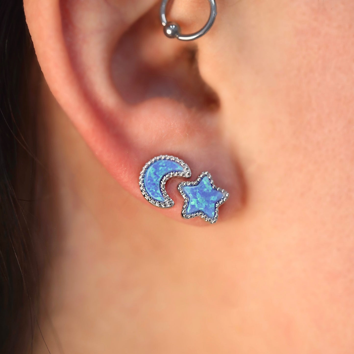 Opal Starry Night Studs