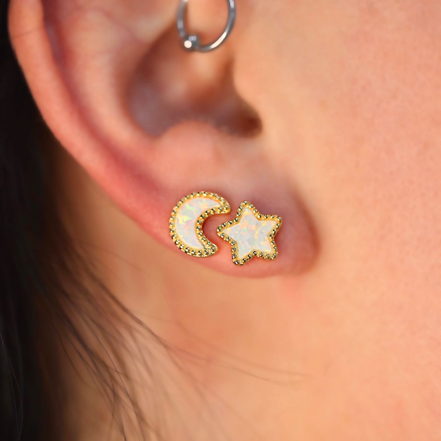 Opal Starry Night Studs