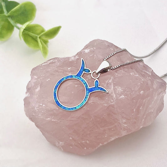 Opal Taurus Necklace