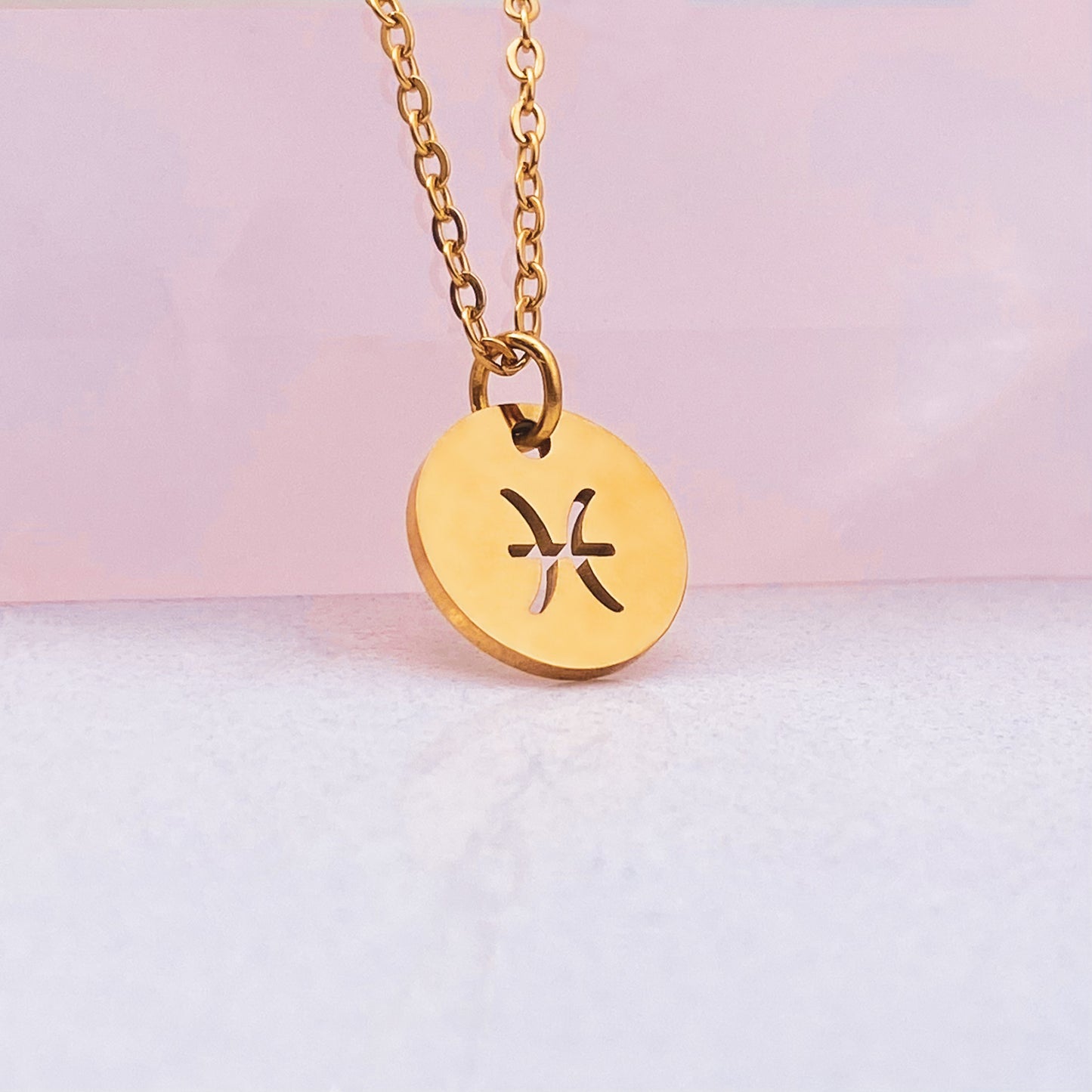 Zodiac Coin Necklace - Gold