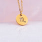 Zodiac Coin Necklace - Gold