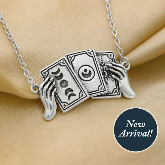 Tarot Card Hand Necklace