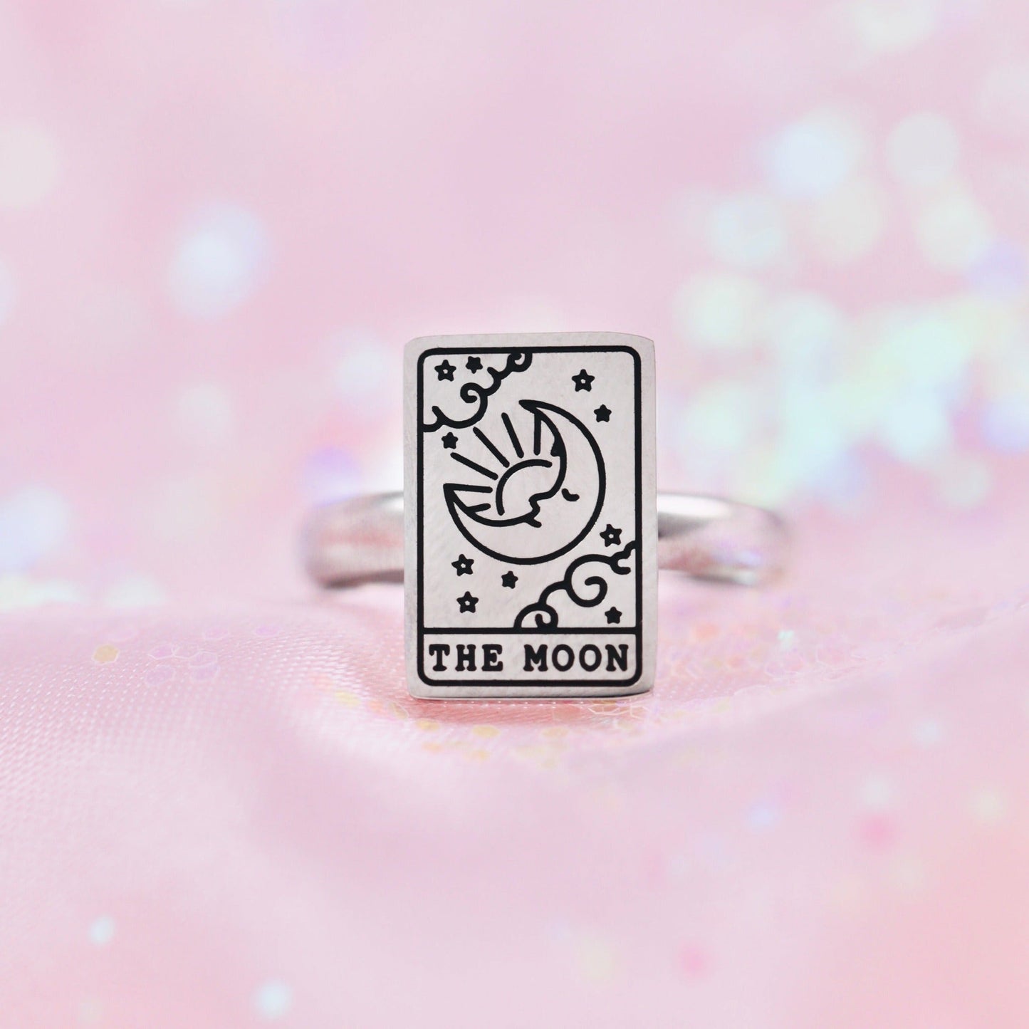 The Moon Tarot Card Ring