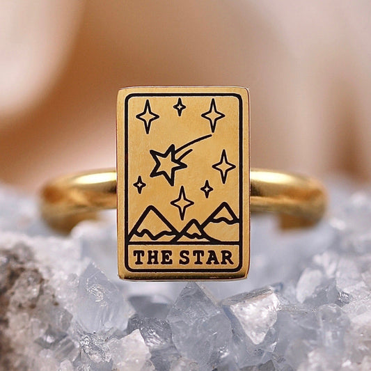 The Star Tarot Card Ring