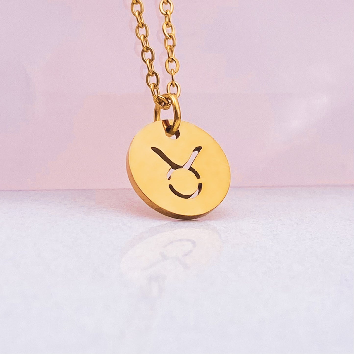Zodiac Coin Necklace - Gold