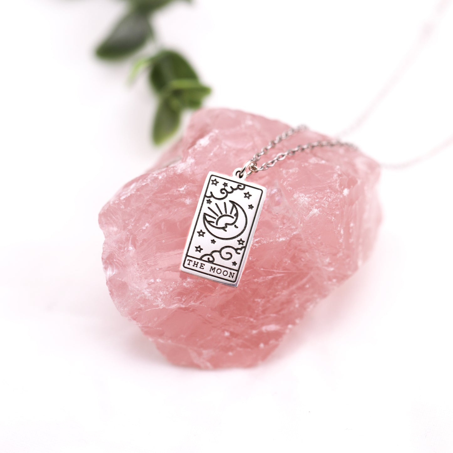 The Moon Tarot Card Necklace