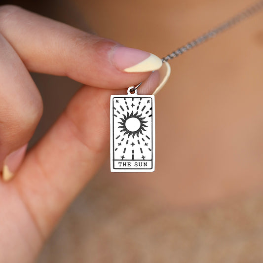 The Sun Tarot Card Necklace