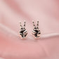 Vintage Sterling Silver Peace Sign Hand Studs