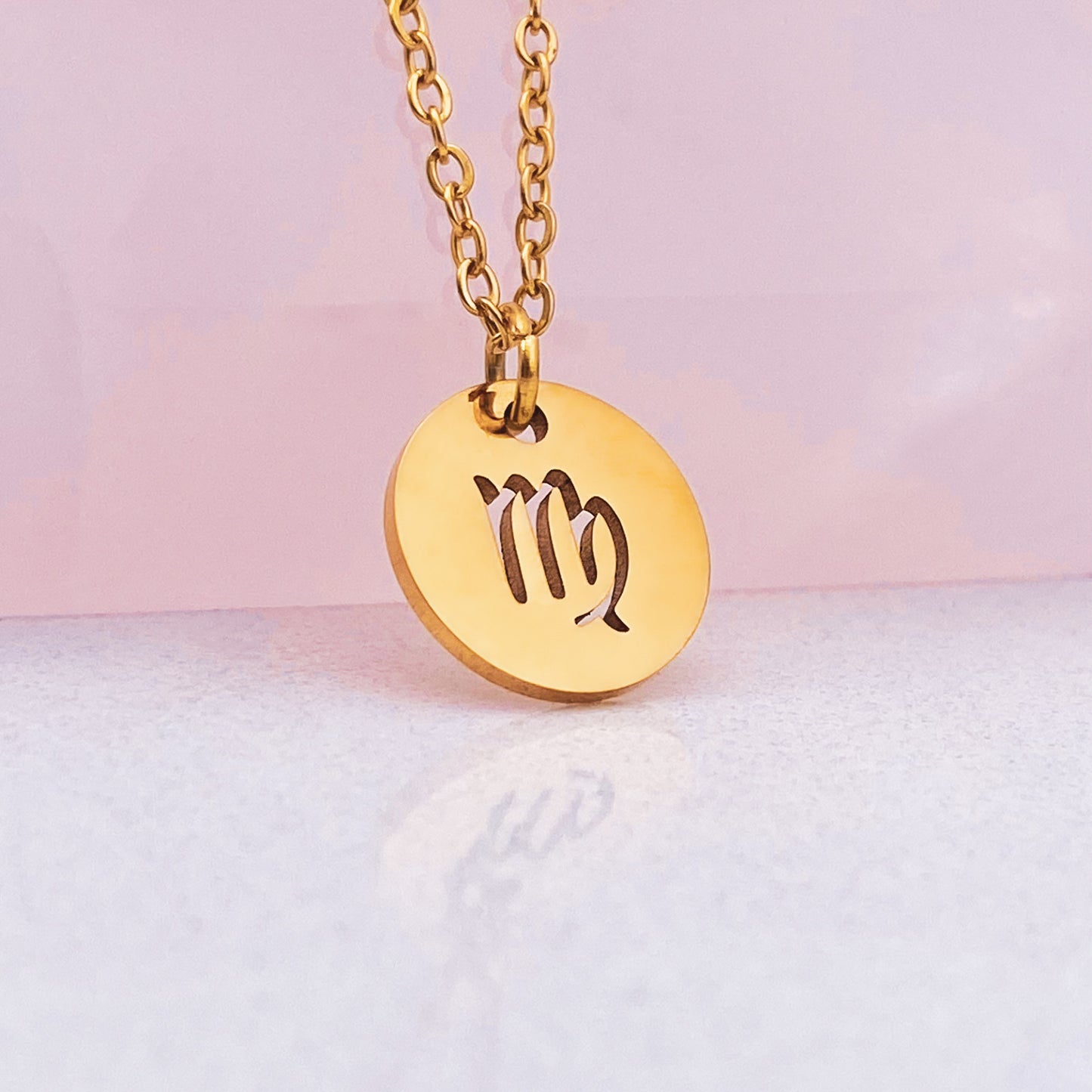 Zodiac Coin Necklace - Gold