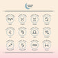Zodiac Studs - Silver
